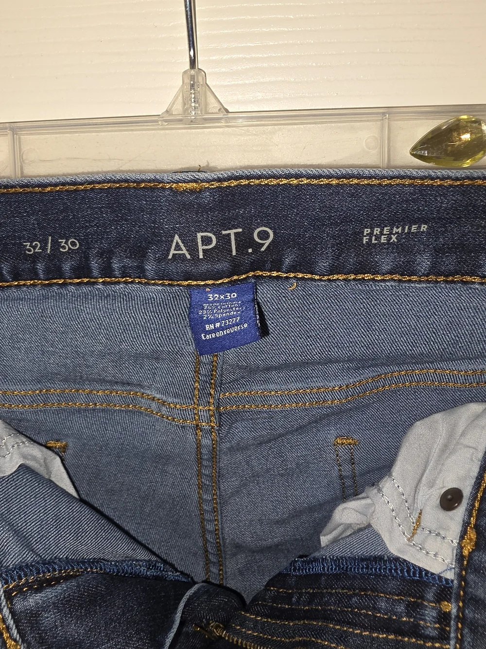 Apt. 9 Men’s Straight Leg Jeans - Dark Blue Wash